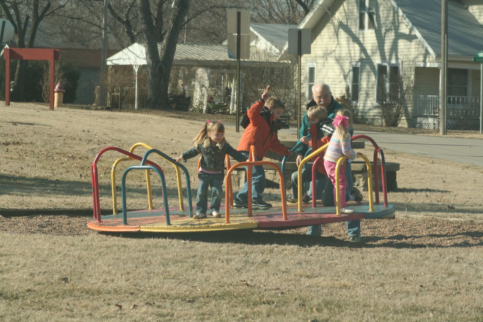 playground toy that spins around