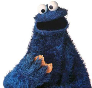 cookie monster eating cookies