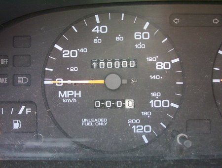 old car odometer