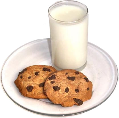 milk soaked cookies await