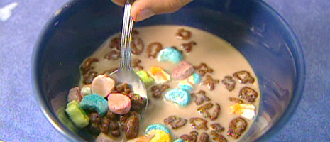 sugar cereals turn the milk deliciously sandy