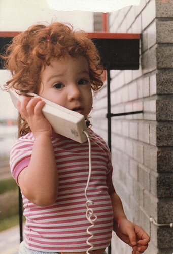 baby on phone
