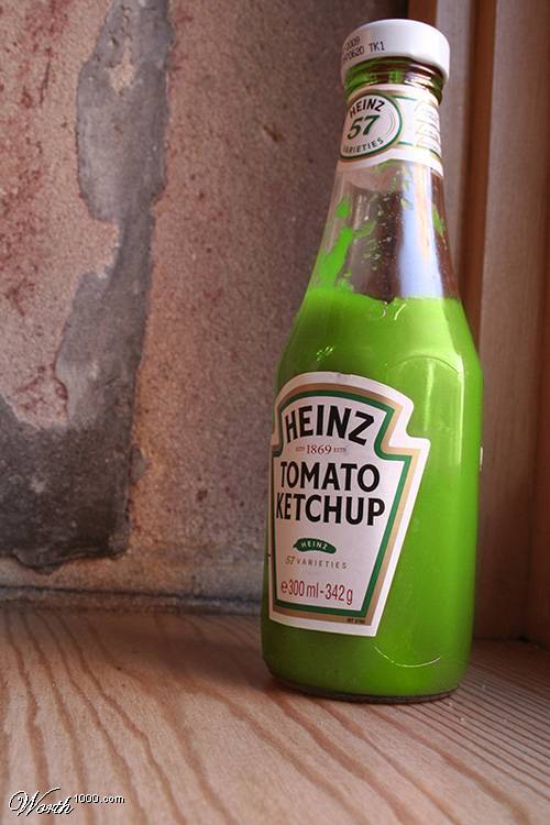 Resultado de imagen para green ketchup heinz