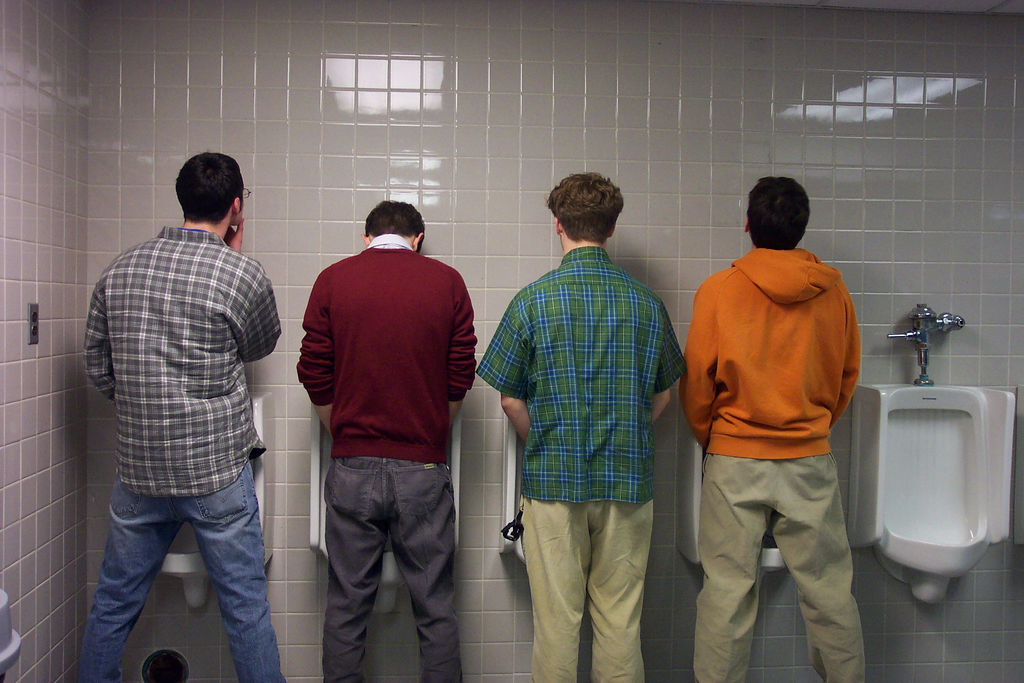 Mens bathroom etiquette game