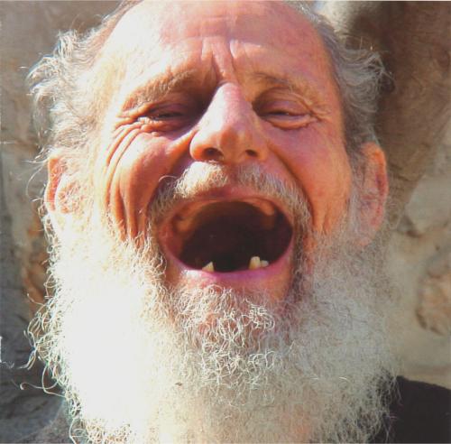 laughing with a stranger